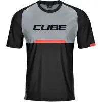 Cube Edge Korte Mouwen Fietsshirt Zwart 2XL Man