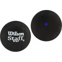 Wilson Staff Squash Blue Dot 2 Pack Ball WRT617500 Black One size