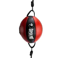 Super Pro Combat Gear Super Pro Lederen Double End Ball Zwart/Rood