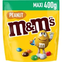 M&M's - Peanut- Maxi- 400 g- Traktatie- Uitdeelzak- Verjaardag- Hersluitbaar