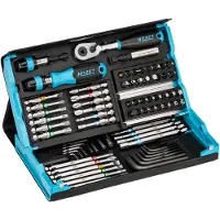 Hazet 2200SC-31 Bitset 73-delig Plat, Kruiskop Phillips, Kruiskop Pozidriv, Inbus, Binnen-Torx, Tamper Resistant Torx