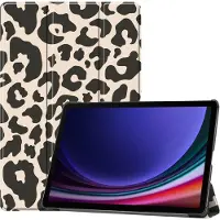 IMoshion Design Trifold Bookcase voor de Samsung Galaxy Tab S10 Plus / Tab S9 Plus - Leopard