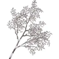 Silk-ka Kunstbloem-Kunsttak Hout Tak Sneeuw-Bruin 99 cm