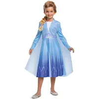 Disguise DISNEY - FROZEN 2, Elsa Op reis Basic Plus , Maat S (5 - 6 jaar), Meisjes