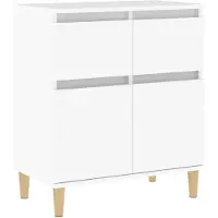 vidaXL Dressoir 60x35x70 cm bewerkt hout wit