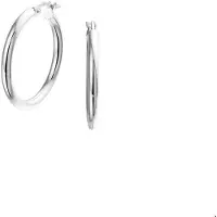 TFT Creolen Ronde Buis 2,5 Mm Witgoud Glanzend 2.5 mm x 35 mm