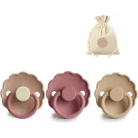 Frigg Daisy T2 - peony, dusty rose en croissant + Bolletoet speenzakje - 6-18 maanden