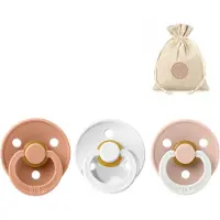 BIBS fopspenen T2 + speenzakje BolleToet - peach, white, glow in the dark blush - 6-18 maanden