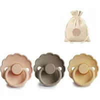 Frigg Daisy T2 - pale daffodil, pink cream, croissant + Bolletoet speenzakje - 6-18 maanden