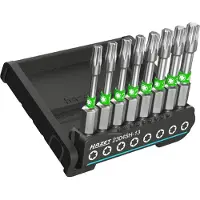 Hazet SmartHolder 2304SH-13, Bitset 1/4" (zwart, 8-delig, lange bits met torsiezone)