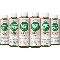 Happy Earth 6x Baby & Kids 100% Natuurlijke Gezicht & Lichaam Olie 150 Ml