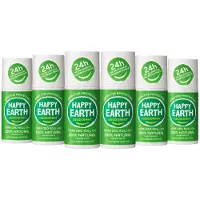 Happy Earth 6x 100% Natuurlijke Deodorant Roller Cucumber Matcha 75 Ml