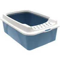 Rotho Cat Litter Box Rotho My Pet Bonnie Eco 56 x 17 x 40 cm Blue/White