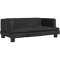 vidaXL Hondenmand 80x45x30 cm fluweel zwart