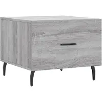 vidaXL Salontafel grijs Sonoma, 50x50x40 cm, houtvezel
