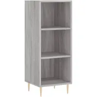 vidaXL Dressoir, grijs Sonoma, 34,5x32,5x90 cm, houtvezel