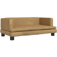 vidaXL Hondenmand 80x45x30 cm fluweel bruin