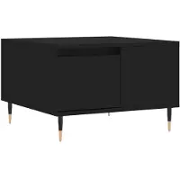 vidaXL Salontafel 55x55x36,5 cm bewerkt hout zwart