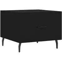 vidaXL Salontafel zwart, 50x50x40 cm, houtvezel