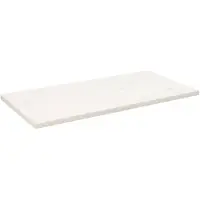 vidaXL Tafelblad rechthoekig 110x55x2,5 cm massief grenenhout wit