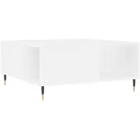 vidaXL Salontafel 80x80x36,5 cm bewerkt hout wit