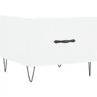 vidaXL Salontafel, wit, 50x50x40 cm, houtvezel