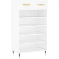 vidaXL Schoenenkast 60x35x105 cm bewerkt hout wit