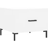 vidaXL Salontafel, wit, 50x50x40 cm, houtvezel