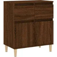 vidaXL Dressoir, bruin, eikenlook, 60x35x70 cm, houtvezel