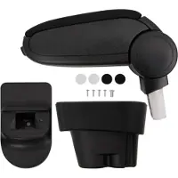 vidaXL Autoarmsteun 12x36x(33,5-48) cm ABS zwart