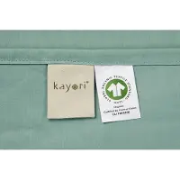 Kayori Kussensloop Shizu Groen (Percal) (set van 2)-60 x 70 cm