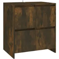 vidaXL Dressoir 70x41x75 cm bewerkt hout gerookt eikenkleurig
