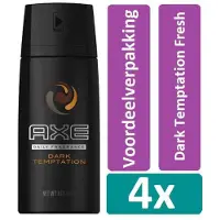 Axe - Deodorant - Spray - Dark Temptation - 48h - 150ml x 4