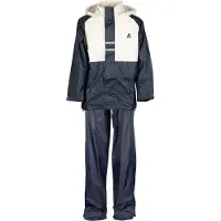 Ralka Regenpak Kinderen Unisex Maat 128 MarineWit