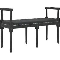 vidaXL Bankje 110x40x70 cm fluweel zwart