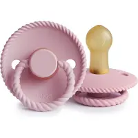 Frigg - Rope Latex Fopspeen - Baby Pink / T1/0-6Maanden