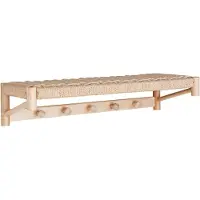 House Nordic Kapstok Abano | hout naturel 78x17x31 cm wandkapstokken | NADUVI