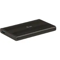ITEC MySafe AluBasic Advance externe harde schijfbehuizing zwart [voor 2,5" (6,4 cm) SATA I/II/II HDD/ SSD, Aluminium]