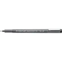Staedtler pigment liner - fineliner - zwart - 0.6 mm - 10 stuks