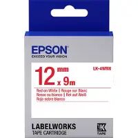 Epson LK-4WRN standard tape rood op wit 12 mm (origineel)