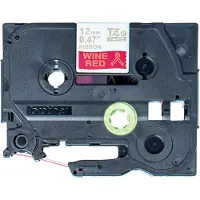 Brother Ruban tissu TZe-RW34 pour PT-H200 et P-Touch Cube Or et bordeaux