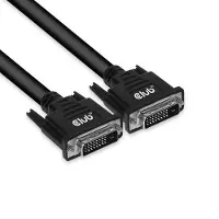 Club 3D CAC-1223 DVI-kabel DVI Aansluitkabel DVI-D 24+1-polige stekker 3.00 m Zwart