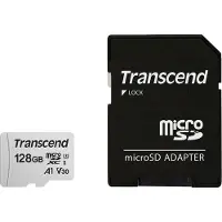 Transcend 128 GB microSDXC-kaart 300S-A UHS-I U3 A1 V30