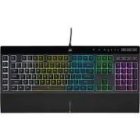 Corsair K55 RGB PRO Gaming Keyboard Backlit Zoned RGB LED Rubberdome QWERTZ