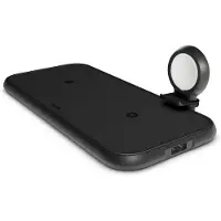 ZENS 3-in-1 Draadloze Oplader 10W met Apple Watch Lader Zwart