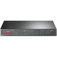 TP-LINK TL-SG1210MP Unmanaged Switch [9x Gigabit Ethernet, 8x PoE+, 123W, 2x GbE/SFP Combo].