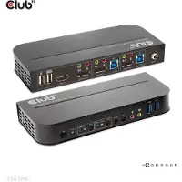 Club 3D KVM Switch 4K60Hz KVM-switch HDMI Afstandsbediening 4096 x 2160 Pixel