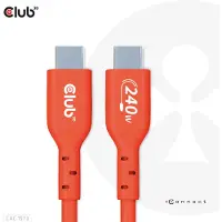 Club 3D USB-C USB-IF Certified Kabel, Data 480Mb, PD 240W(48V/5A) EPR M/M 2m/6.56ft