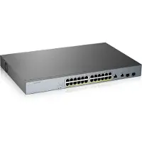 Zyxel GS1350-26HP Smart Managed Switch 24x Gigabit Ethernet (24x PoE+ max. 375 Watt), 2x GbE/SFP, Long Range, incl. 1 jaar Nebula Pro