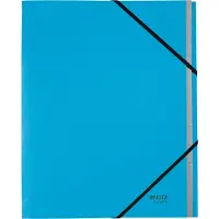 Leitz verzamelmap Recycle, A4, 12 vakken met blanco tabbladen, inhoudsopgave, elastische sluiting, karton, blauw